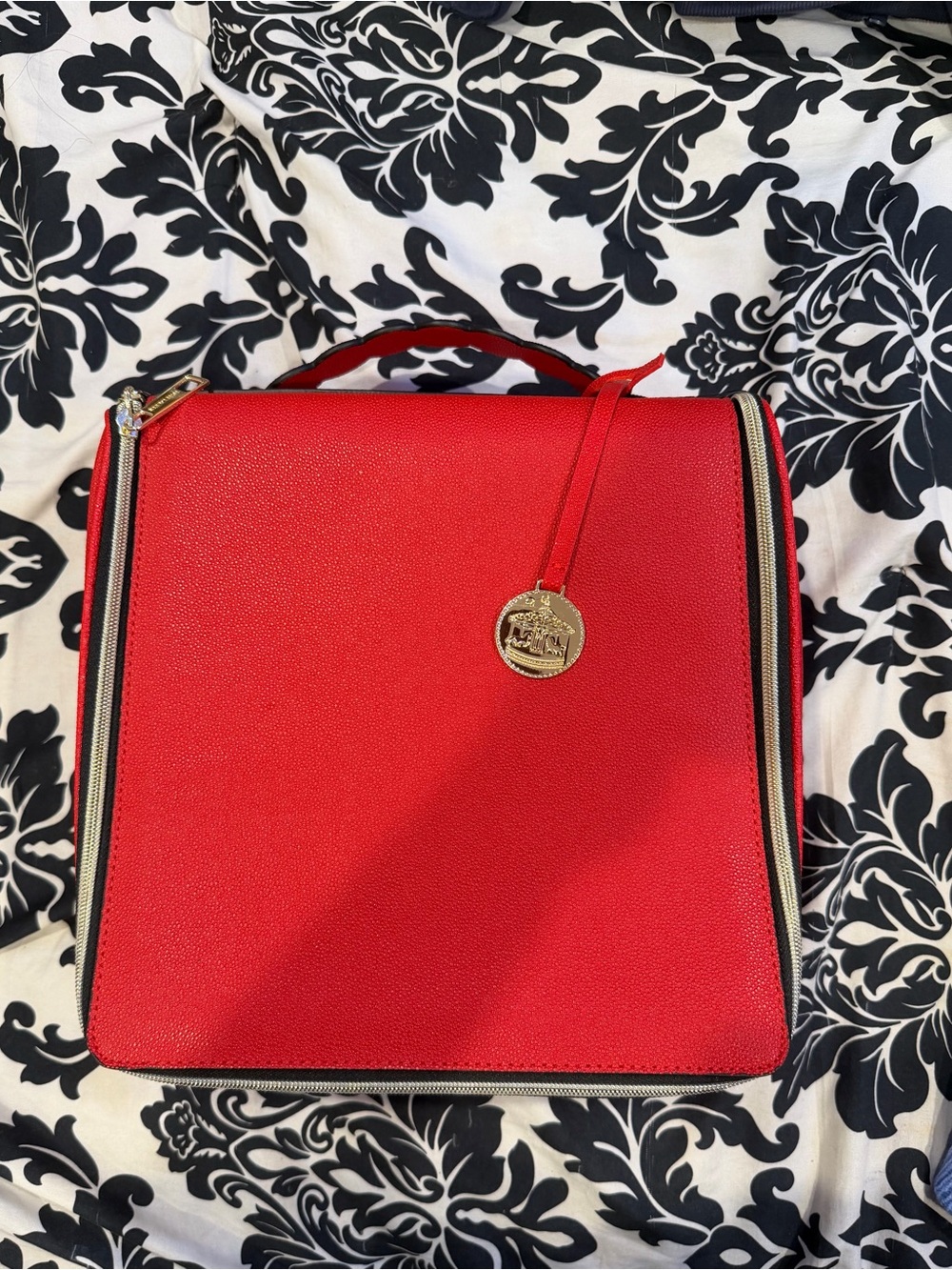 Estée Lauder Red Train Case Makeup Bag
